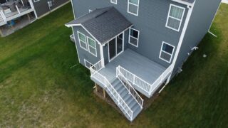 Another beautiful Trex deck with Westbury aluminum railing.